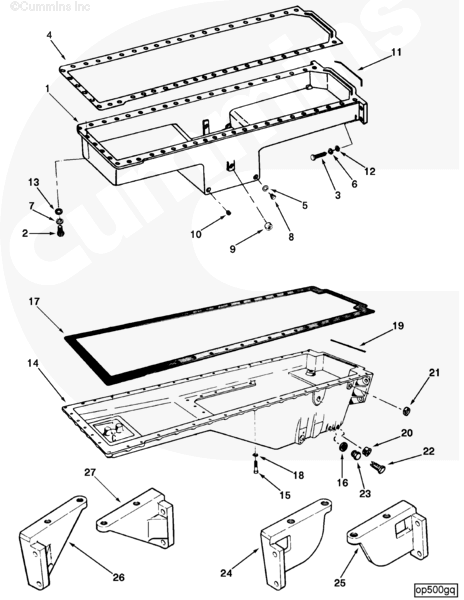 Cummins 3005463 Oil Pan - Truck To Trailer