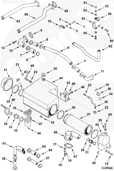 Cummins 3007455 Sea Water Pump - Truck To Trailer