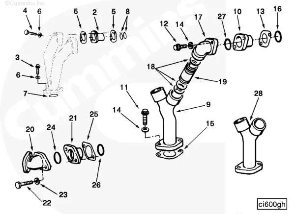 Cummins 3007679 Water Transfer Connection - Truck To Trailer