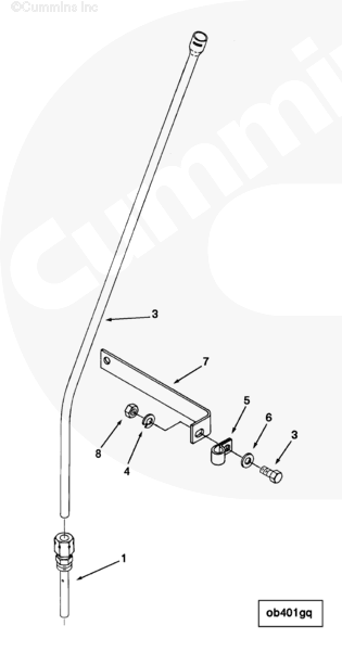 Cummins 3008876 A.C Tube Support - Truck To Trailer