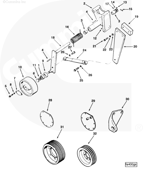 Cummins 3025147 Fan Pulley - Truck To Trailer