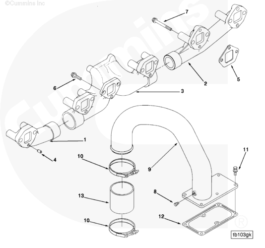 Cummins 3026985 Air Crossover Connection - Truck To Trailer