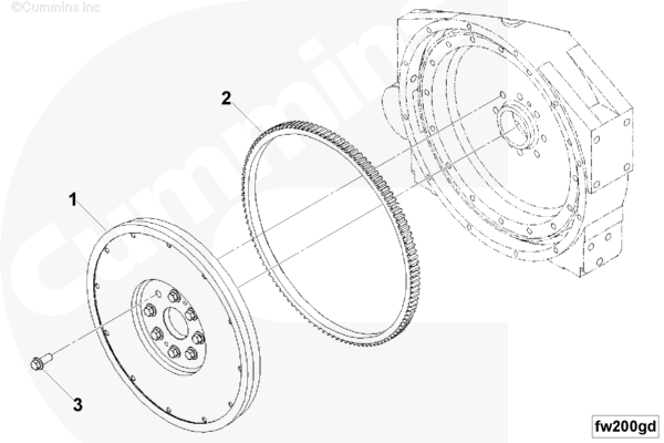 Cummins 3027549 Flywheel - Truck To Trailer