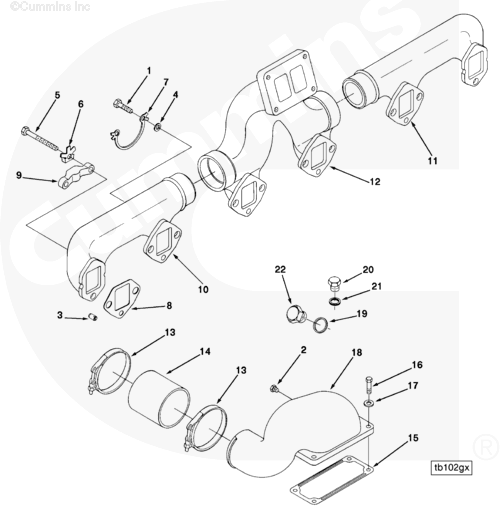 Cummins 3029473 Air Intake Connection - Truck To Trailer