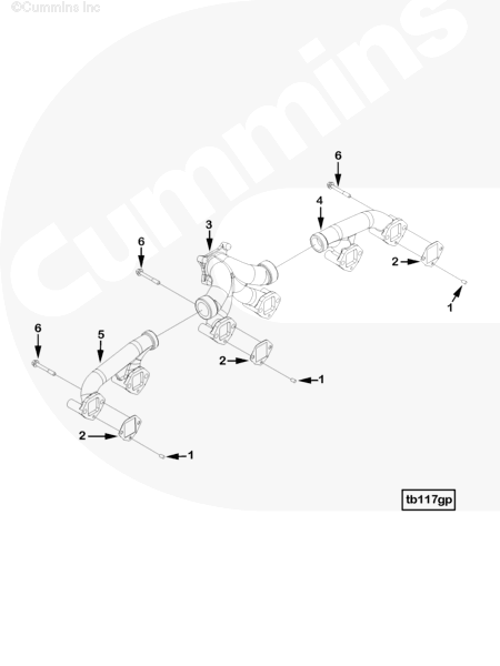 Cummins 3029614 Exhaust Manifold - Truck To Trailer