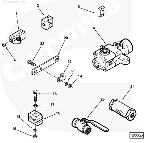 Cummins 3033453 Shutoff Valve - Truck To Trailer
