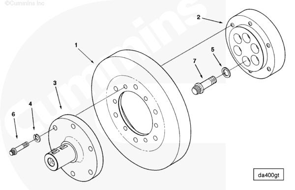 Cummins 3037161 Crankshaft Adapter - Truck To Trailer