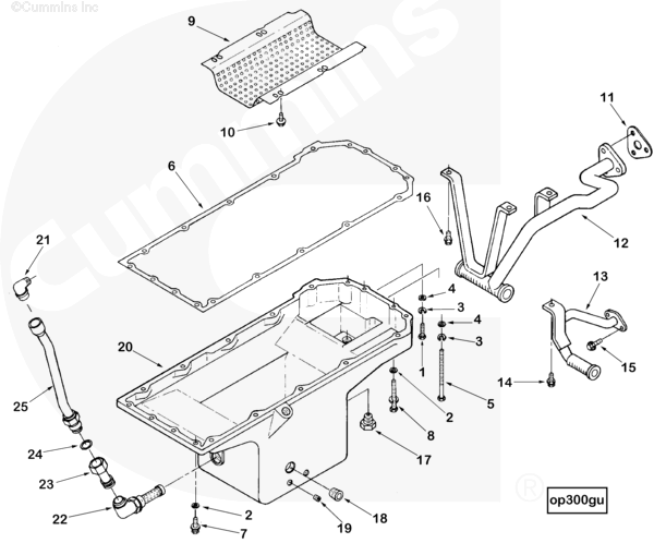 Cummins 3038055 Water Transfer Tube - Truck To Trailer