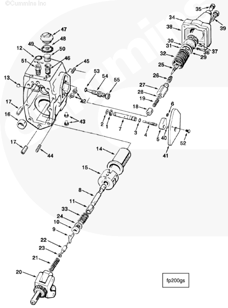 Cummins 3038603 Fuel Pump Body - Truck To Trailer