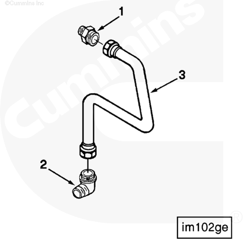 Cummins 3044914 Pressure Tube Manifold - Truck To Trailer