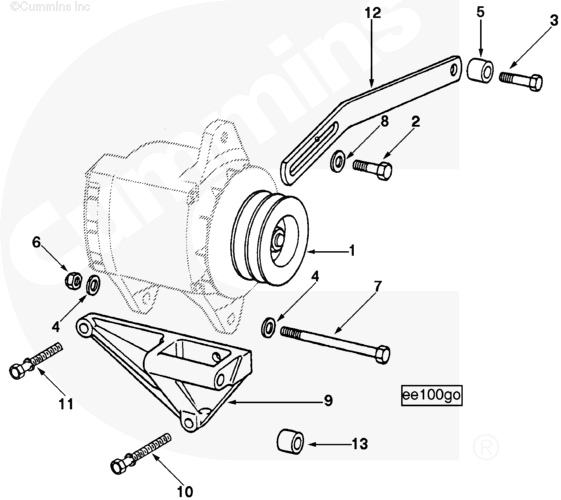 Cummins 3044916 Mounting Spacer - Truck To Trailer