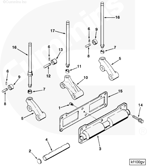 Cummins 3046431 Push Rod - Truck To Trailer