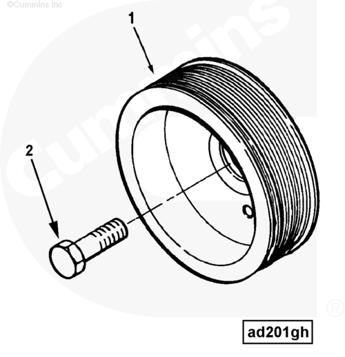 Cummins 3047534 Accessory Drive Pulley - Truck To Trailer