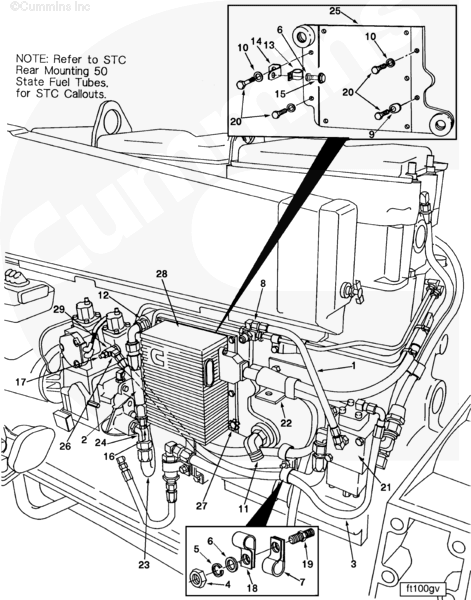 Cummins 3047584 Clip - Truck To Trailer