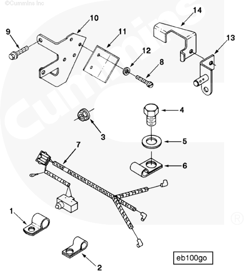 Cummins 3049528 Wiring Harness - Truck To Trailer