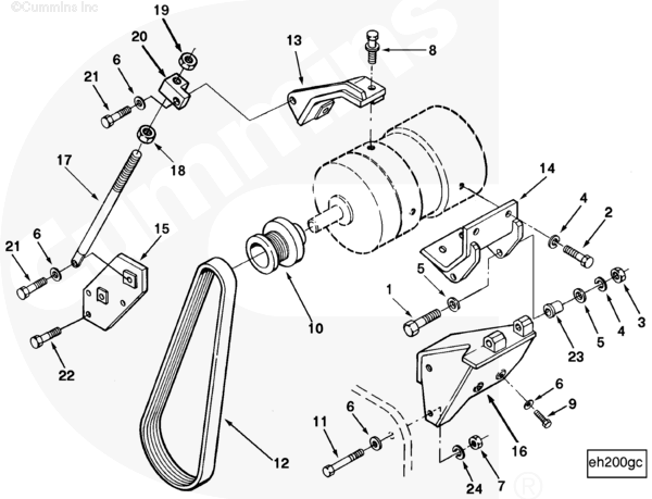 Cummins 3052830 Alternator Bracket - Truck To Trailer