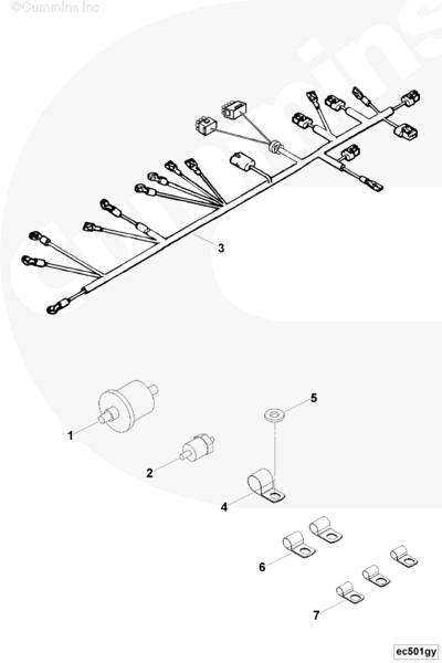 Cummins 3053029 Wiring Harness - Truck To Trailer