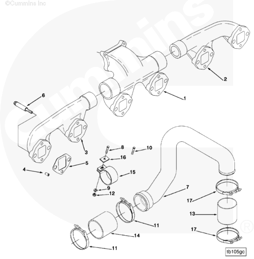 Cummins 3053081 Clip - Truck To Trailer
