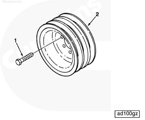 Cummins accessory deals drive pulley