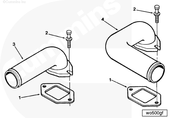 Cummins 3056791 Water Transfer Connection - Truck To Trailer
