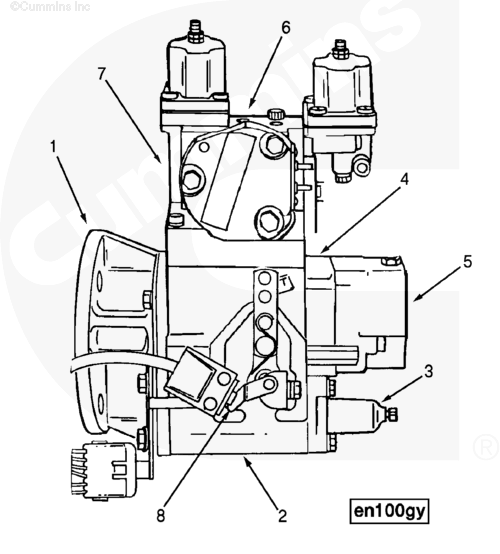 Cummins 3059634 Fuel/W/O Calibration Code Pump Truck To Trailer