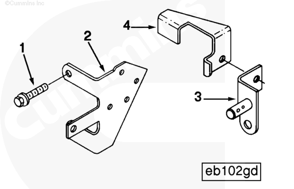 Cummins 3063579 Throttle Control Bracket - Truck To Trailer