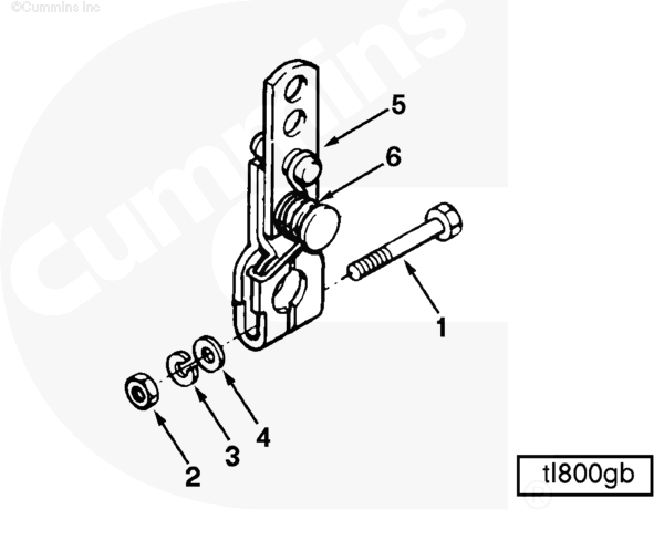 Cummins 3063858 Throttle Lever - Truck To Trailer