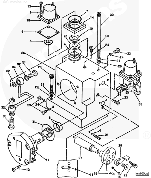 Cummins 3063889 Fuel Pump Adjusting Screw - Truck To Trailer