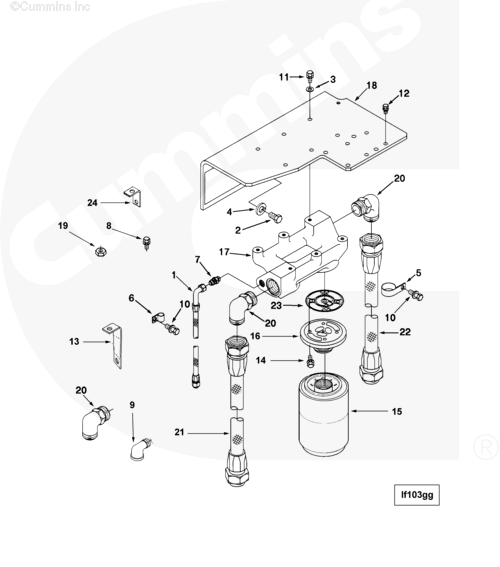 Cummins 3066860 Hose Brace - Truck To Trailer