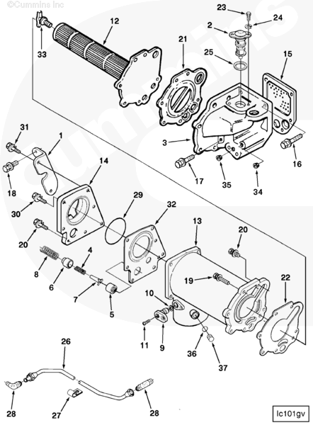 Cummins 3069079 Lubricating Oil Cooler Cover - Truck To Trailer