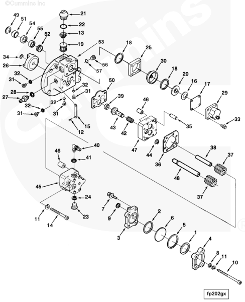 Cummins 3070193 Fuel Pump Damper Body - Truck To Trailer