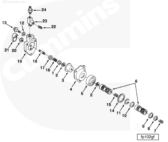 Cummins 3071331 Check Valve Body - Truck To Trailer