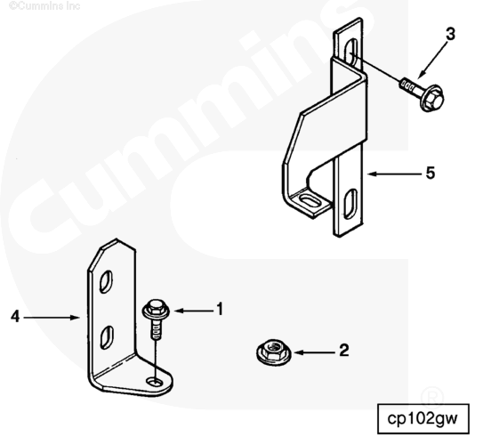 Cummins 3072359 Fuel Pump Brace - Truck To Trailer