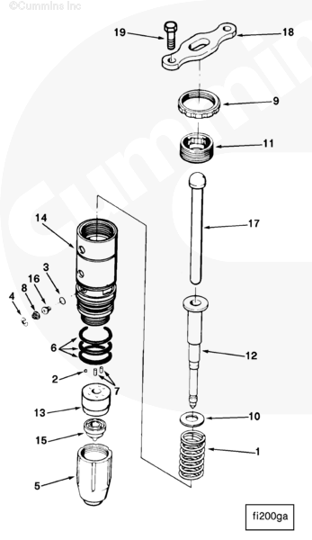 Cummins 3072885 Injector Clamp - Truck To Trailer