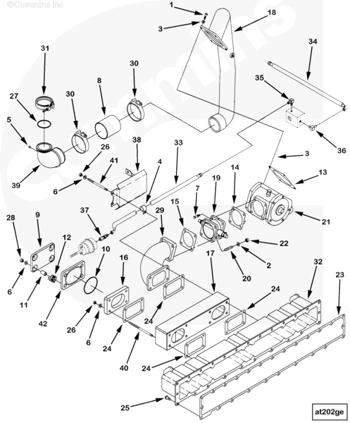 Cummins 3076805 Throttle Valve Gasket - Truck To Trailer