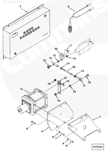 Cummins 3079635 Control Linkage Lever - Truck To Trailer