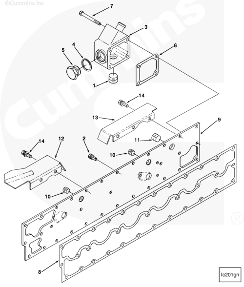 Cummins 3079695 Heat Shield - Truck To Trailer