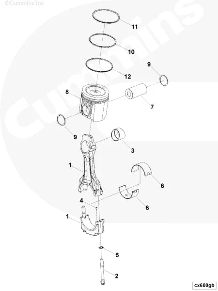 Cummins 3081725 Engine Piston - Truck To Trailer
