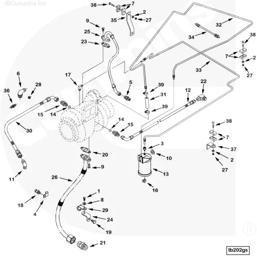 Cummins 3084546 Air Tank - Truck To Trailer