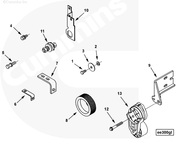 Cummins 3088248 Cable Bracket - Truck To Trailer