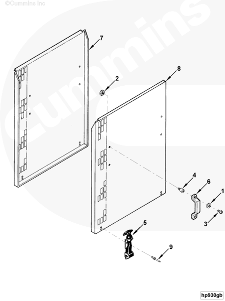 Cummins 3088405 Side Panel - Truck To Trailer