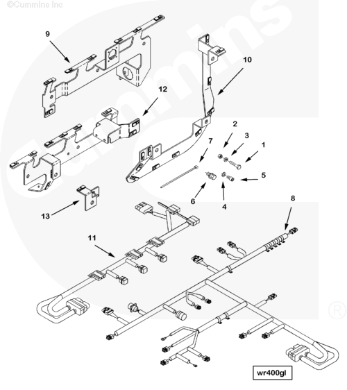 Cummins 3090266 Retaining Brace Bracket - Truck To Trailer