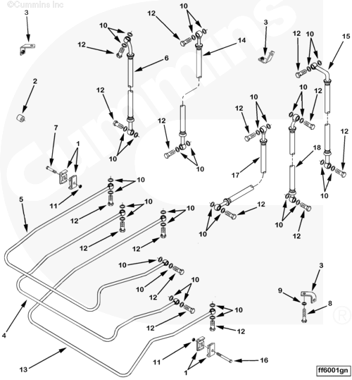 Cummins 3092911 Retaining Brace Bracket - Truck To Trailer