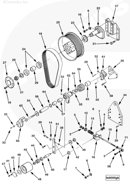 Cummins 3094528 Idler Pulley Bracket - Truck To Trailer