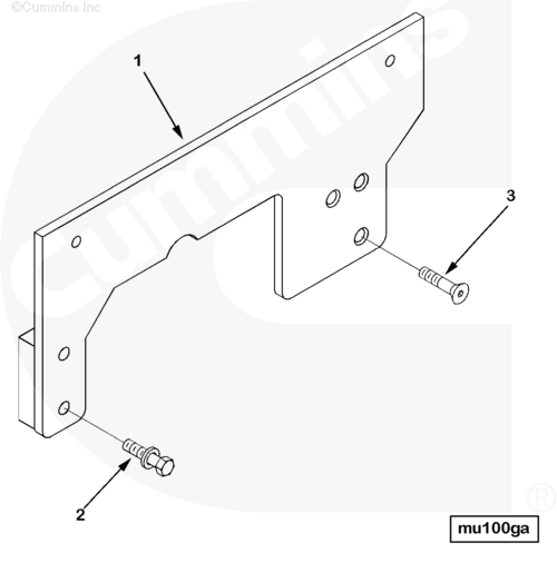 Cummins 3096045 Flat Head Cap Screw - Truck To Trailer
