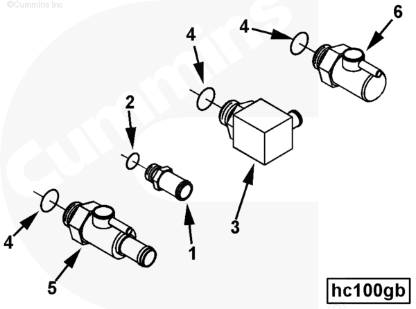 Cummins 3099932 Elbow Hose Coupling - Truck To Trailer