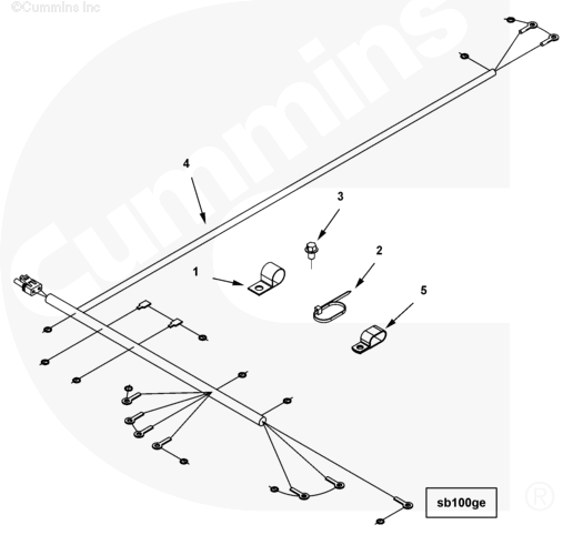 Cummins 3103945 Wiring Harness - Truck To Trailer