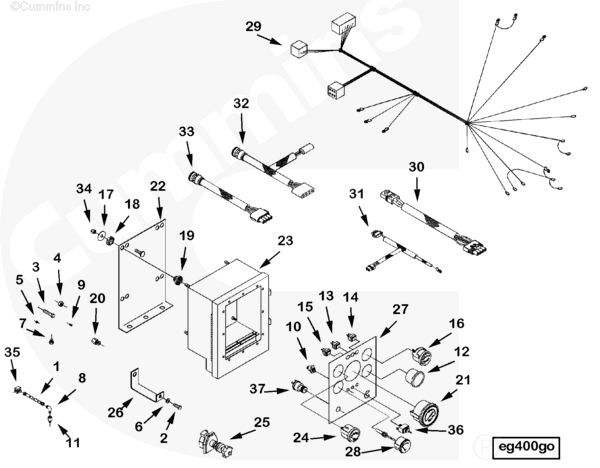 Cummins 3171012 Wiring Harness - Truck To Trailer