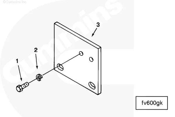 Cummins 3179711 Shutoff Valve Bracket - Truck To Trailer