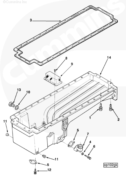 Cummins 3250083 Oil Pan - Truck To Trailer
